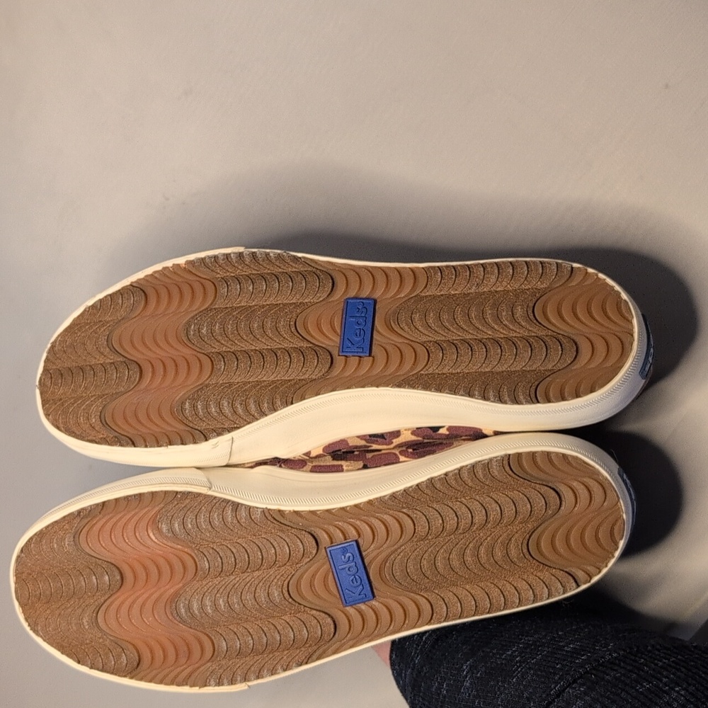 Keds x Elizabeth and James Leopard Print Double Decker Canvas Slip on Sn… Size 9 - Picture 12 of 14